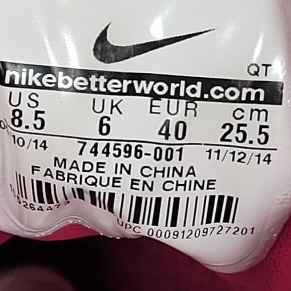 Nike Air Max 90 Premium Air Brush Women's Silver Pink 744596-001 US Size 8.5 - Picture 10 of 10